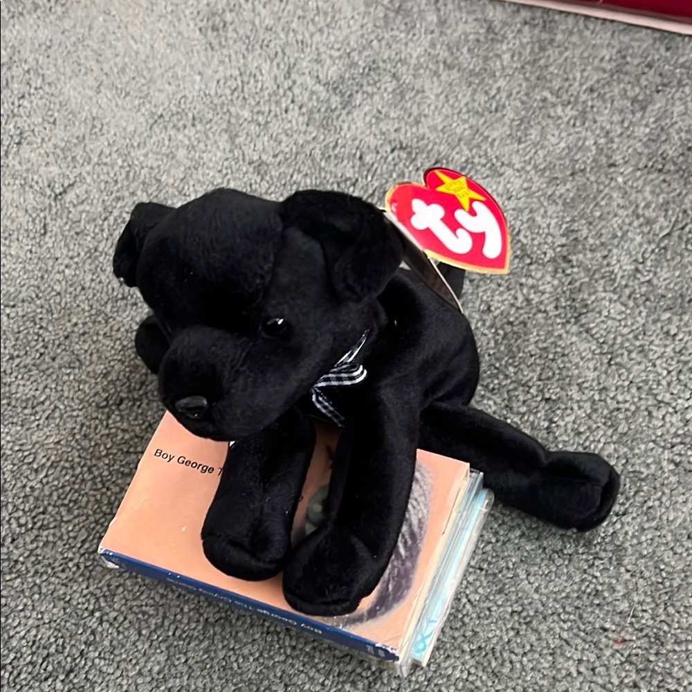 Ty Black Stuffed Animal Dog